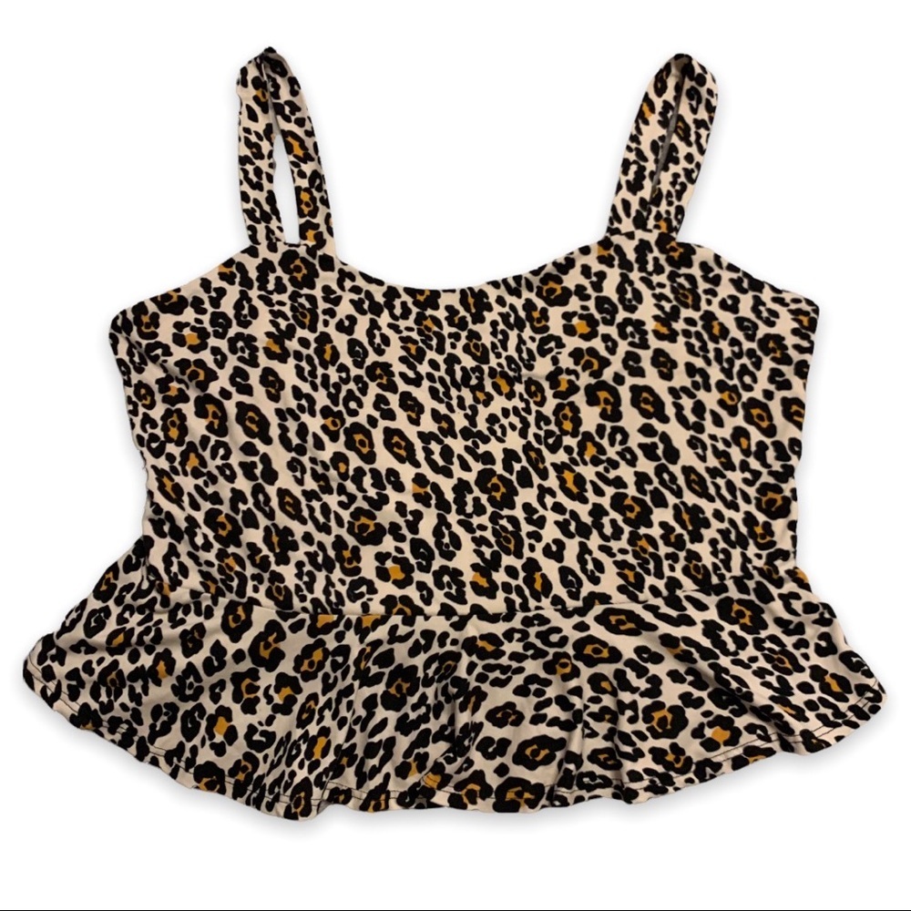 FOREVER 21 Crop Top - Animal Print - Size 2X